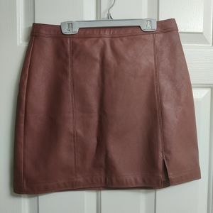 Abercrombie and Fitch faux leather skirt